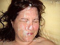 Spermageile Ehefrau - Mitten ins Gesicht abgespritzt
