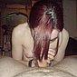 M�dchen beim Schwanz blasen mit Eier lecken