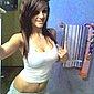 Geiles Luder mit sexy Kurven privat nackt